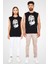Fashion Girl Siyah Unisex Kolsuz Tişört Kesik Kol T-Shirt 2