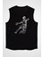 Handball Siyah Unisex Kolsuz Kesik Kol T-Shirt 1