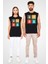 Pop Art Bull Teriyer Siyah Unisex Kolsuz Kesik Kol T-Shirt 2
