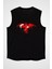Türkiye Siyah Unisex Kolsuz Tişört Kesik Kol T-Shirt 1