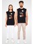 Kahve Seven Pug Siyah Unisex Kolsuz Tişört Kesik Kol T-Shirt 2