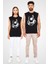 Fransız Buldoğu Siyah Unisex Kolsuz Tişört Kesik Kol T-Shirt 2