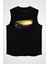 Komorlar - Comoros Siyah Unisex Kolsuz Tişört Kesik Kol T-Shirt 1