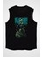 Dalgıç Siyah Unisex Kolsuz Tişört Kesik Kol T-Shirt 1