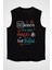 Bilim Sihir Siyah Unisex Kolsuz Kesik Kol T-Shirt 1