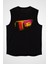 Sri Lanka Siyah Unisex Kolsuz Tişört Kesik Kol T-Shirt 1