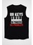 Piyanist Siyah Unisex Kolsuz Tişört Kesik Kol T-Shirt 1