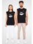 Uçurtma Kayağı - Kite Board Siyah Unisex Kolsuz Tişört Kesik Kol T-Shirt 2