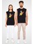 Dondurma ile Uzaya Yolculuk Siyah Unisex Kolsuz Tişört Kesik Kol T-Shirt 2