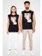 Güzel Kız Siyah Unisex Kolsuz Tişört Kesik Kol T-Shirt 2