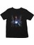 Nikola Tesla Elektrik Çizim Siyah Unisex Çocuk Tişört T-Shirt 2