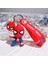 Karikatür Marvel Olağanüstü Iyi ve Kötü Örümcek Adam Anahtarlık Pvc Silikon Kolye Araba Çift Kolye B (Yurt Dışından) 1