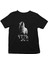 Göktürk Uluyan Kurt Siyah Unisex Çocuk Tişört T-Shirt 2