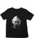 Einstein Portre Lıntı Siyah Unisex Çocuk Tişört T-Shirt 2
