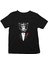 Mafya Babası Caesar Maymun Siyah Unisex Çocuk Tişört T-Shirt 2