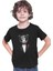 Mafya Babası Caesar Maymun Siyah Unisex Çocuk Tişört T-Shirt 3