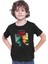 Kral Baterist Siyah Unisex Çocuk Tişört T-Shirt 3