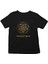 Fibonacci Spirali Siyah Unisex Çocuk Tişört T-Shirt 1