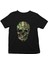 Kamuflaj Asker Kurukafa Siyah Unisex Çocuk Tişört T-Shirt 1
