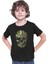 Kamuflaj Asker Kurukafa Siyah Unisex Çocuk Tişört T-Shirt 3