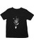 Sigara Içen Maymun Siyah Unisex Çocuk Tişört T-Shirt 1