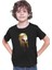Spartalı Kaskı Siyah Unisex Çocuk Tişört T-Shirt 3
