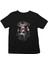 Meksikalı Kurukafa Siyah Unisex Çocuk Tişört T-Shirt 2