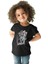 Papaz ve Kızlar Siyah Unisex Çocuk Tişört T-Shirt 2