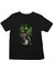 Gitarist Astronot Siyah Unisex Çocuk Tişört T-Shirt 2
