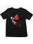 Sigara Içen Tilki Siyah Unisex Çocuk Tişört T-Shirt 1
