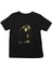 Düşünen Maymun Siyah Unisex Çocuk Tişört T-Shirt 1