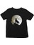 Uluyan Kurt Siyah Unisex Çocuk Tişört T-Shirt 1