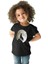 Uluyan Kurt Siyah Unisex Çocuk Tişört T-Shirt 2