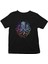 Rengarenk Ahtapot Siyah Unisex Çocuk Tişört T-Shirt 2