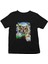 Astronot Baykuş Siyah Unisex Çocuk Tişört T-Shirt 2