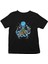 Gitarist Ahtapot Siyah Unisex Çocuk Tişört T-Shirt 2