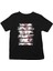 Yüzen Deniz Atı Deniz Anası ve Yıldızı Siyah Unisex Çocuk Tişört T-Shirt 1