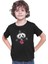 Polis Panda Siyah Unisex Çocuk Tişört T-Shirt 3