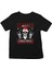 Heavy Metal Noel Baba Yılbaşı Siyah Unisex Çocuk Tişört T-Shirt 2