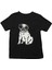 Güneş Gözlüklü Pug - Köpekler Siyah Unisex Çocuk Tişört T-Shirt 2