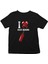 Kick Boks Siyah Unisex Çocuk Tişört T-Shirt 1