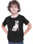Sevimli Bull Teriyer - Bull Terrier Siyah Unisex Çocuk Tişört T-Shirt 3