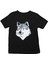 Mavi Gözlü Köpek Sibirya Kurdu Husky Haski Siyah Unisex Çocuk Tişört T-Shirt 1