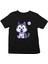 Yavru Şirin Sibirya Kurdu Husky Haski Siyah Unisex Çocuk Tişört T-Shirt 1