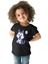 Yavru Şirin Sibirya Kurdu Husky Haski Siyah Unisex Çocuk Tişört T-Shirt 2