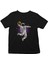 Basketbolcu Smaç Astronot Siyah Unisex Çocuk Tişört T-Shirt 1