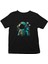 Maskot Astronot Siyah Unisex Çocuk Tişört T-Shirt 1