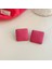 Pembe Geometrik Kalp Küpeler, Moda Sade Küpeler (Yurt Dışından) 2