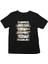 Hayvanlar Alemi Siyah Unisex Çocuk Tişört T-Shirt 1