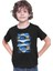 Tang Cerrah Balığı Siyah Unisex Çocuk Tişört T-Shirt 3
